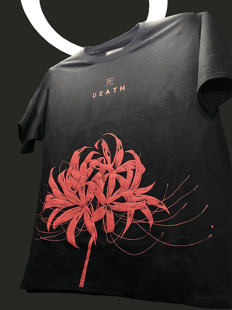 Death Oversized Puff Print T-shirt